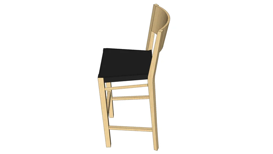 Wood Cafe Stool