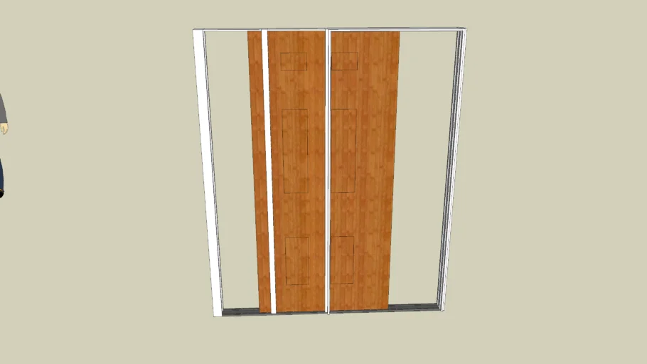 Sliding pocket door