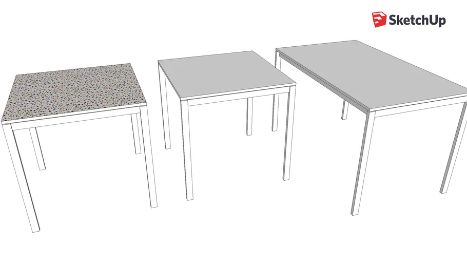 table IKEA MELLTORP 75 and 125