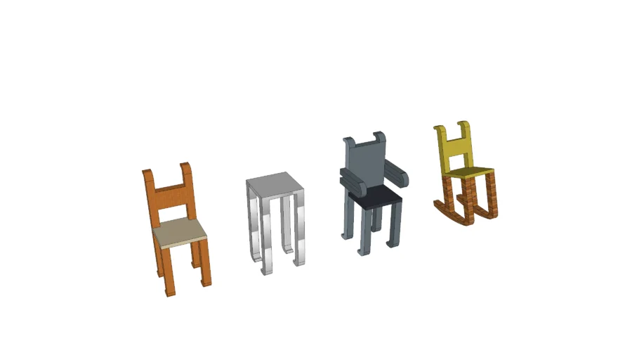 Silla madera