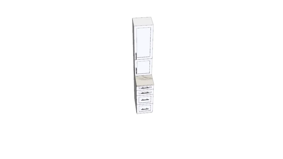 Step Linen Tower 15"x90"