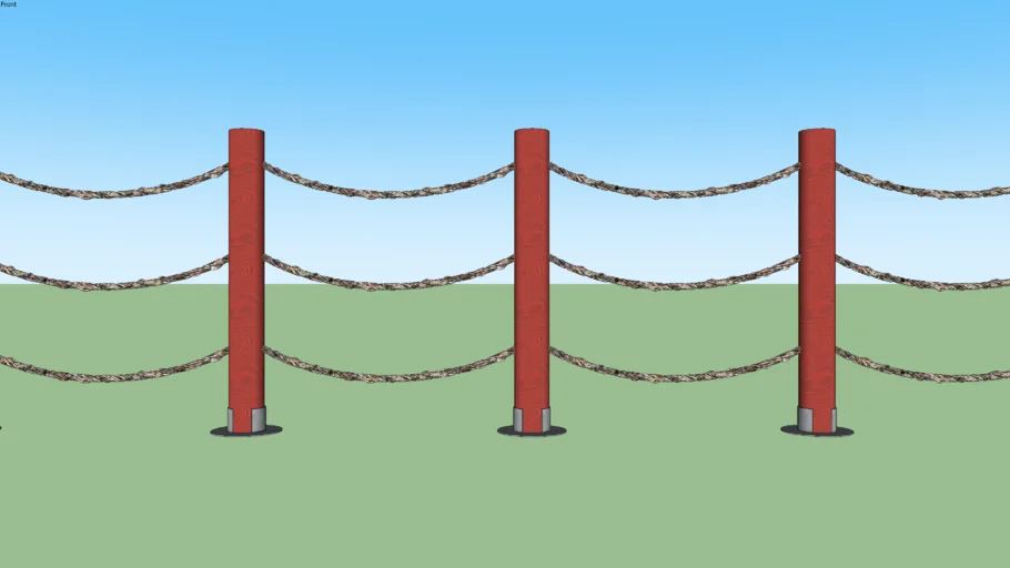 rope railing - halatlı korkuluk