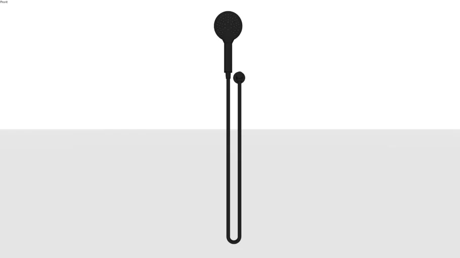 Abi Interiors 3-Function Round Hand Shower - Matte Black