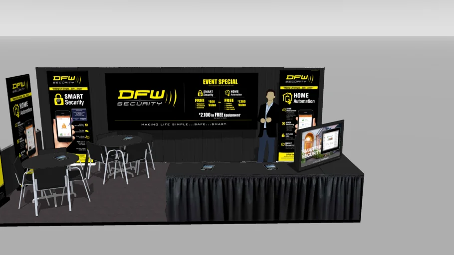 DFW Security 10x20 Trade Show Booth
