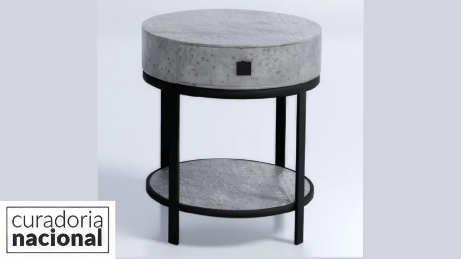 Mesa de Cabeceira Nick (redonda) - Curadoria Nacional