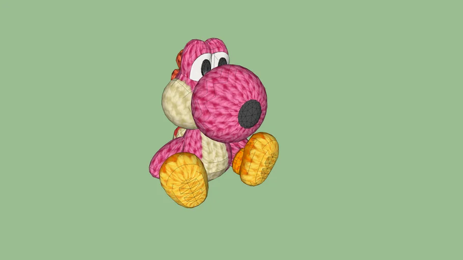 MK8 - Yoshi peluche pink (from Ribbon road) | 3D Warehouse