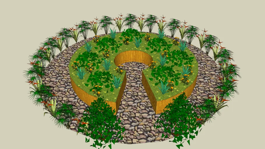Permaculture Raised Key Hole Garden Bed