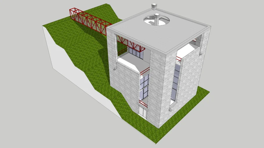 Mario Botta Casa Bianchi - Model - 3D Warehouse