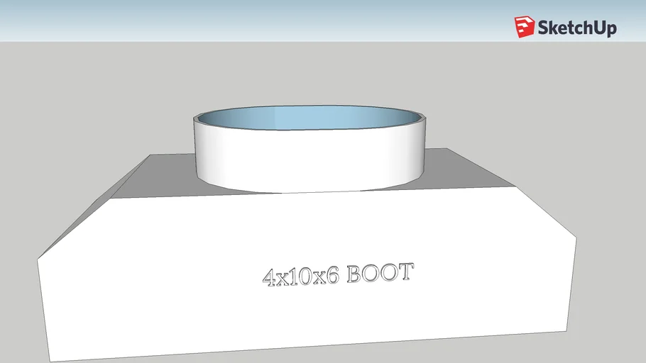 4X10X6 BOOT HVAC DUCT WORK