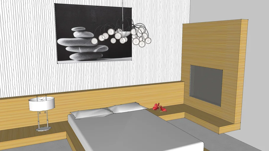 Simple, Modern Bedroom