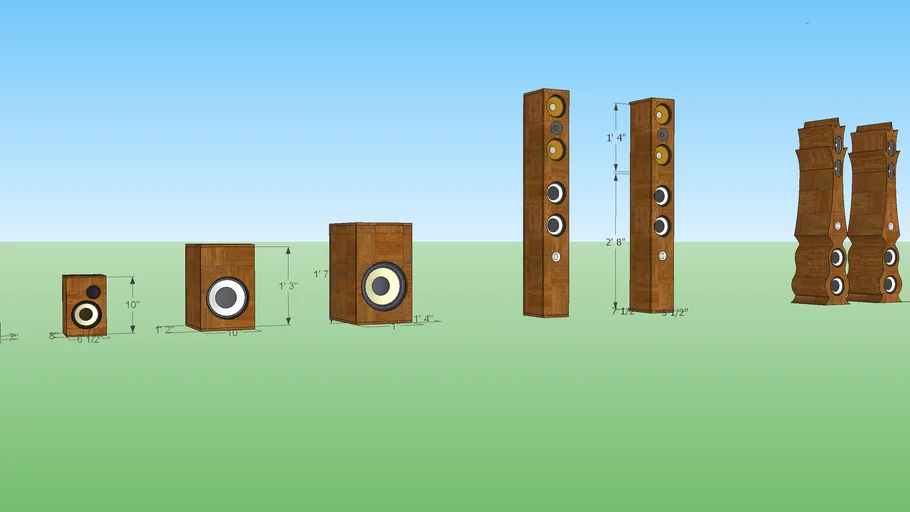 Speaker design and dimensions