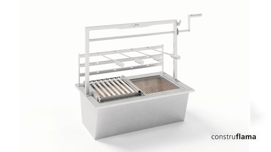 CHURRASQUEIRA SOFT CARVÃO CH-80 - PORTA ESPETO EM BALANÇO