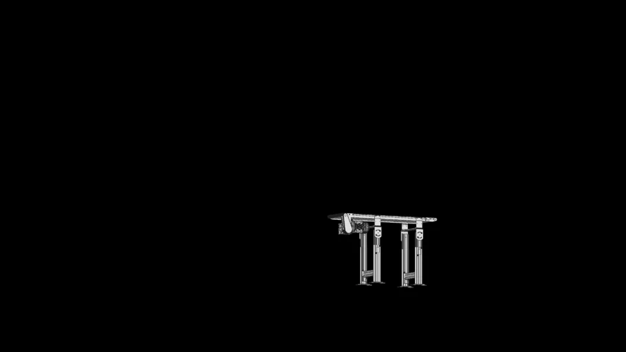 4ft long 12in wide Dorner 2200 Series Conveyor with adjustable legs