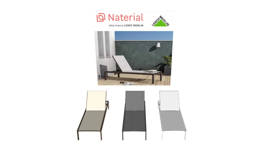 Móvel Linha Aquila - espreguiçadeira Naterial Leroy Merlin