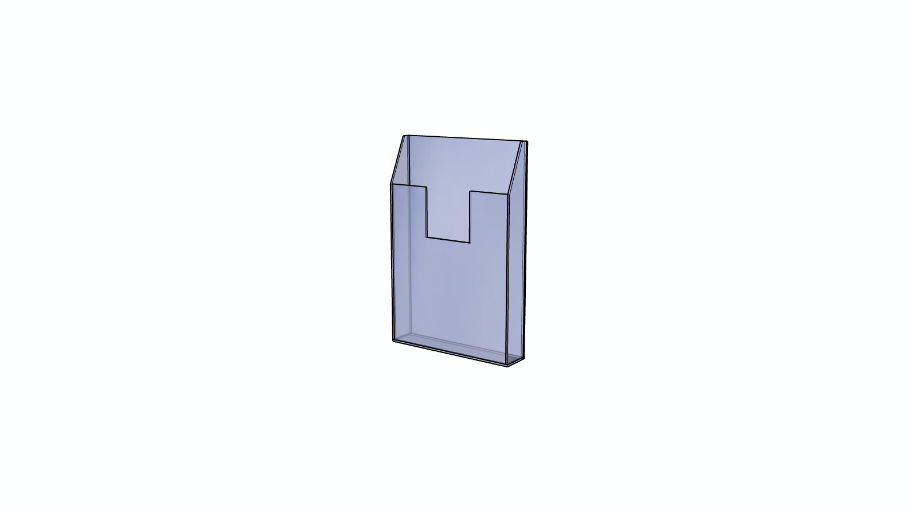 Wall Mounted Brochure Holder