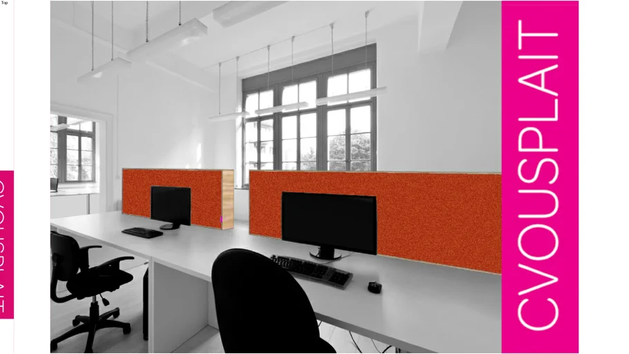 Buro buffer akoestische buro divider