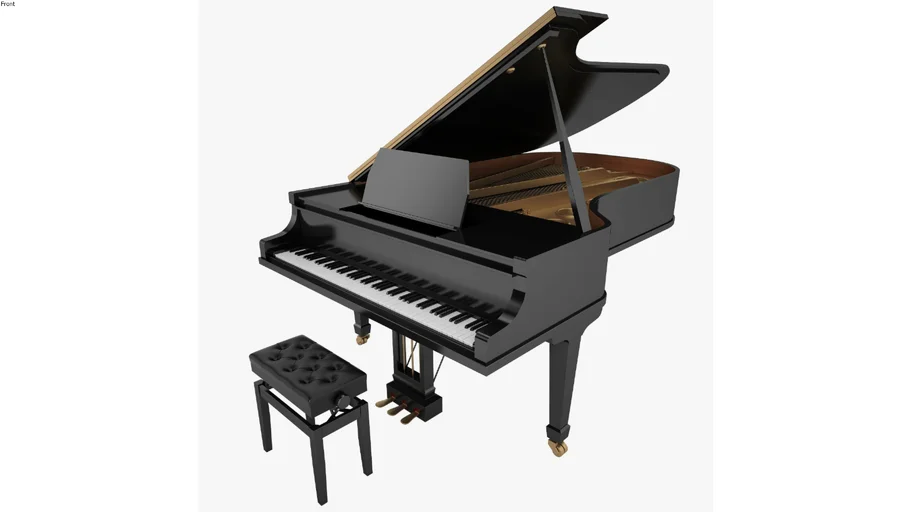 Grand Piano Classic detailed 3dsky
