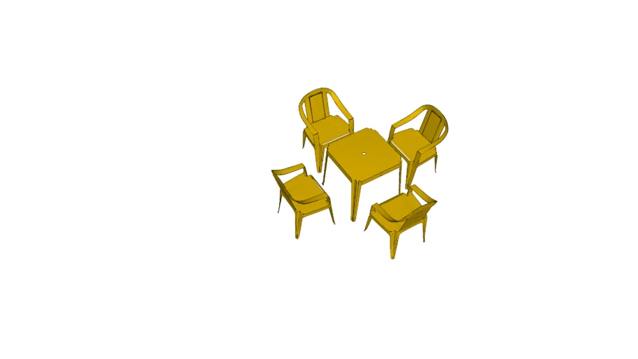 mesa 4 cadeiras de plastico