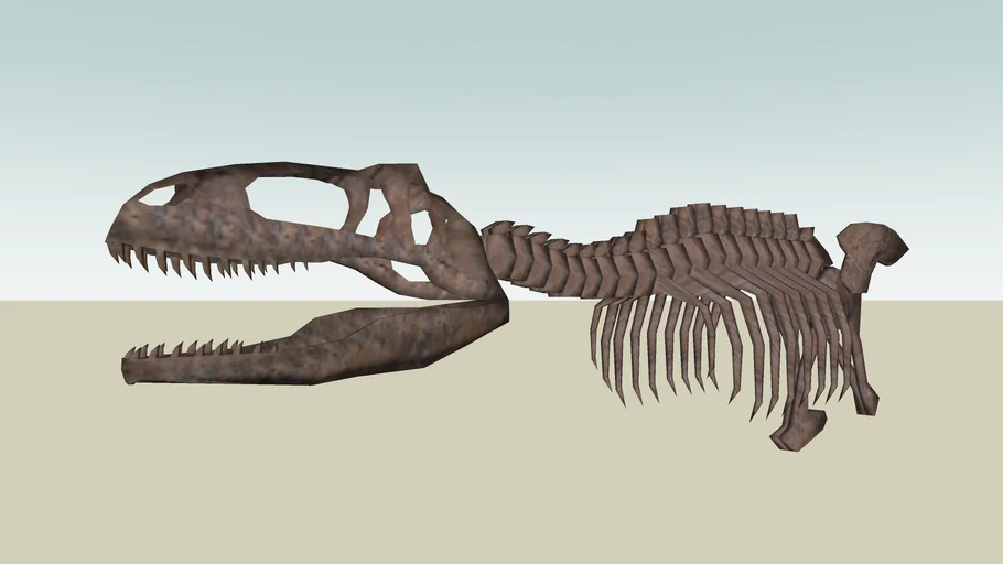 Dinosaur Skeleton Giganotosaurus ░▒▓█ [-►-----] █▓▒░ only 1kb!