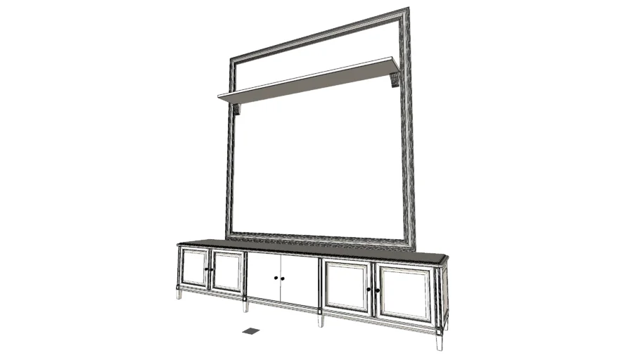 Wall TV Cabinet Unit 1 [Classic]