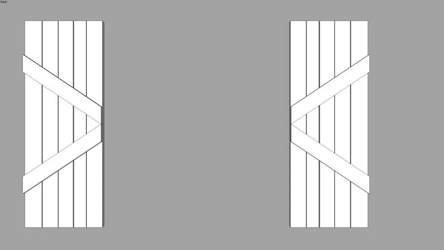 Board Shutter - [ 3' x 4' ]