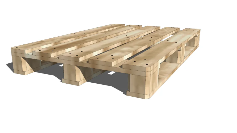 Palette Europe bois 80 cm x 120 cm