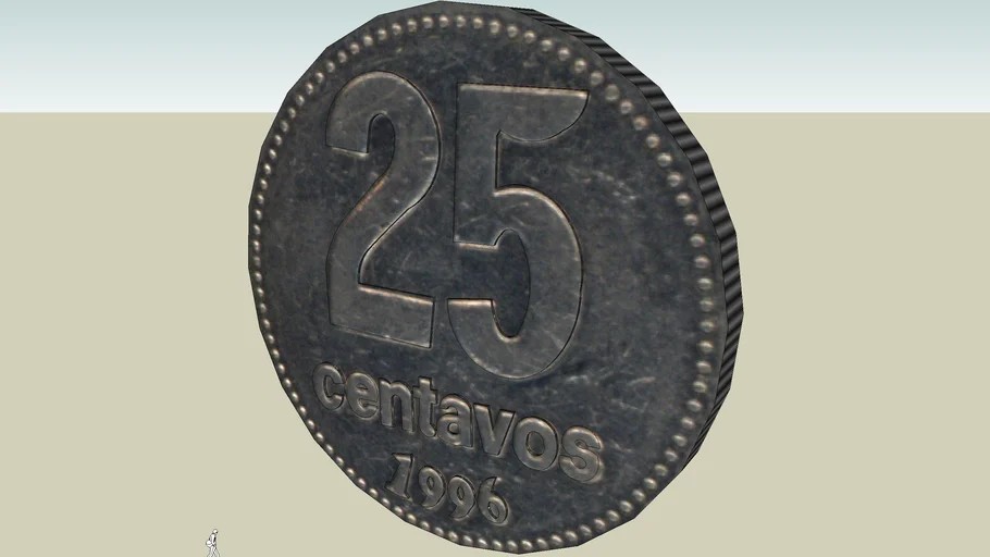 Moneda Argentina de 25 centavos