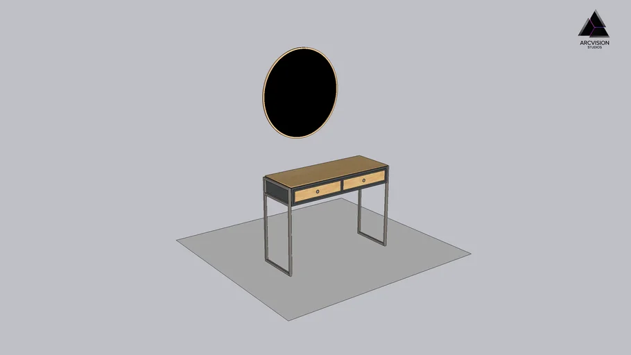 Foyer - Modern - Table and Mirror