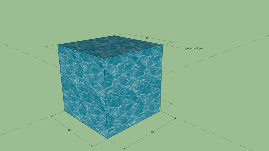 cubo de agua 