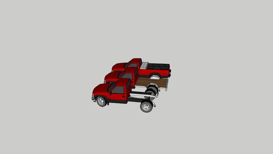 3 1991 chevy dually