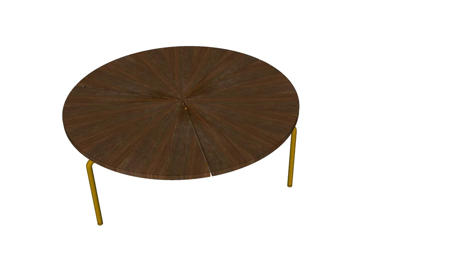 CB-361 Circular Coffee Table Walnut