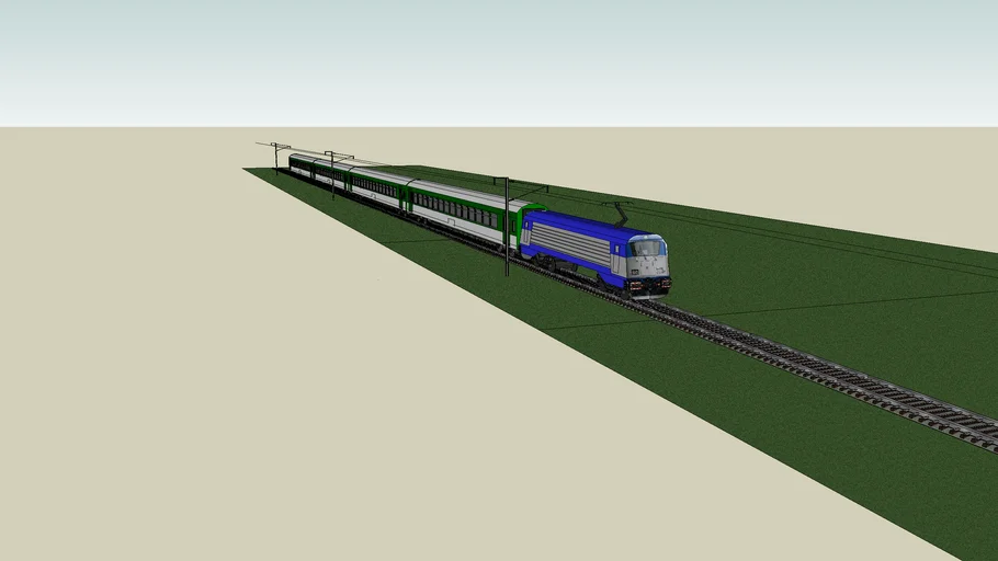 Locomotive Škoda 109E / Train ČD 380 -The best czech locomotive