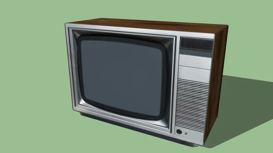 Old Vintage Box Television _Free Electronic TV 3D Model.