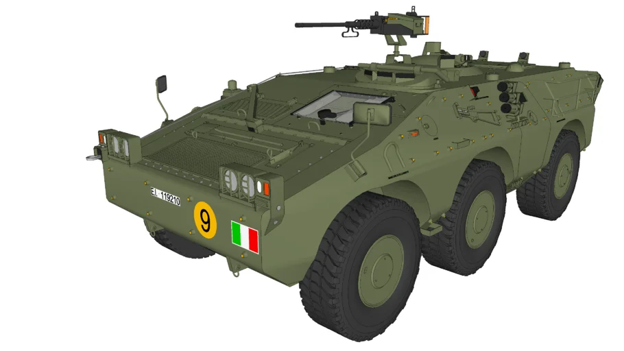 Italian "Puma 6x6", wheeled Armored Fighting Vehicle - Heavy detailed!!!