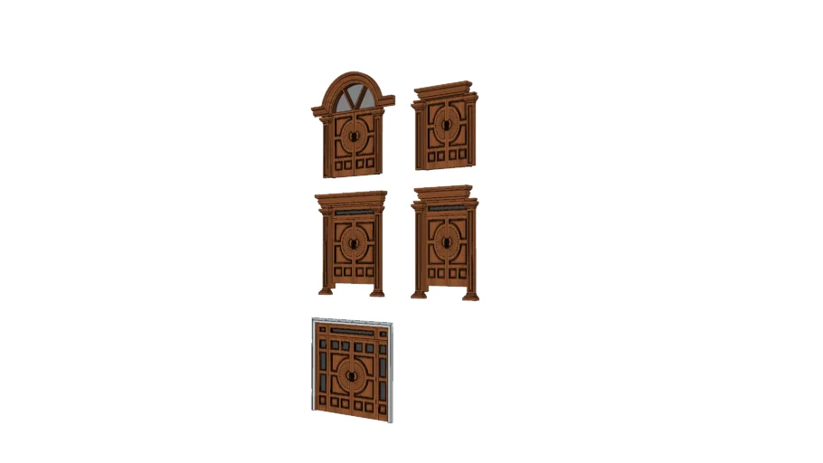 cửa gỗ tân cổ điển