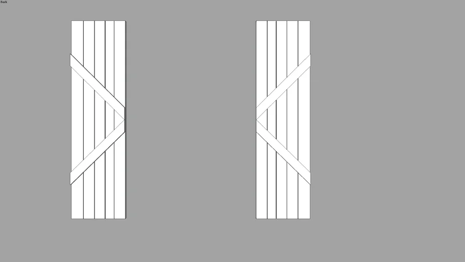 Board Shutter - [ 3' x 5'6" ]
