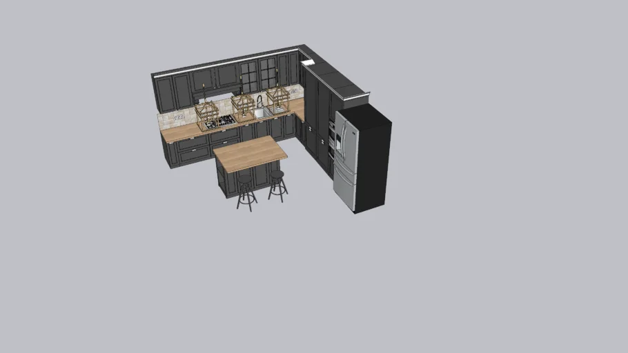 L shape Kitchen