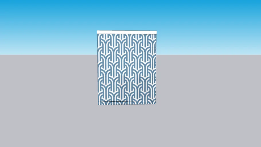 Window covering in blue