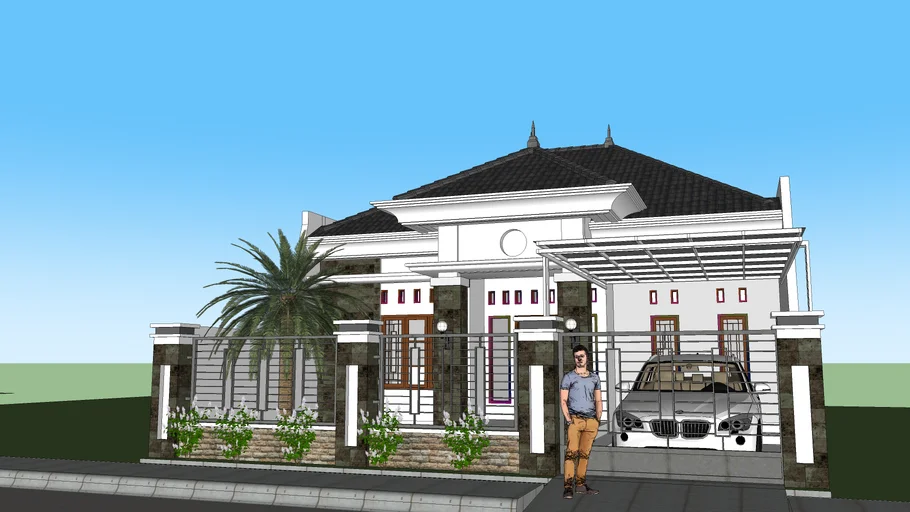 rumah 1 lantai di pinrang | 3D Warehouse