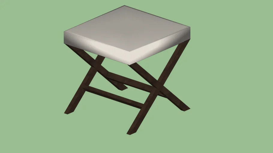 Crate & Barrel X-Base Bench-Vanity Stool