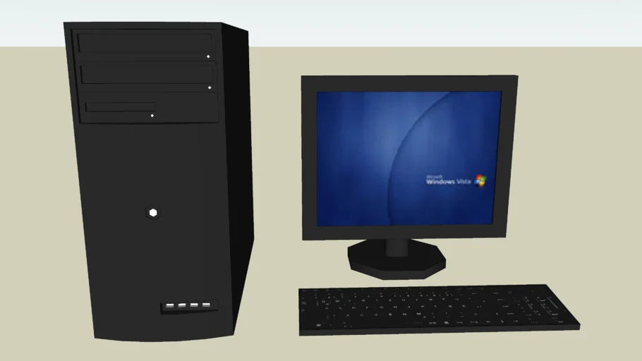 Dell Computer With Windows Vista Wallpaper
