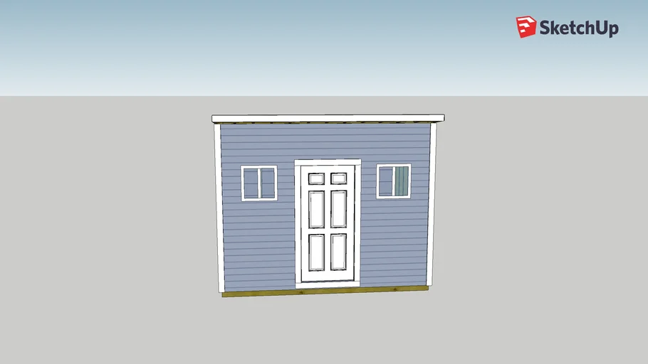 single slope shed 8' x 12'