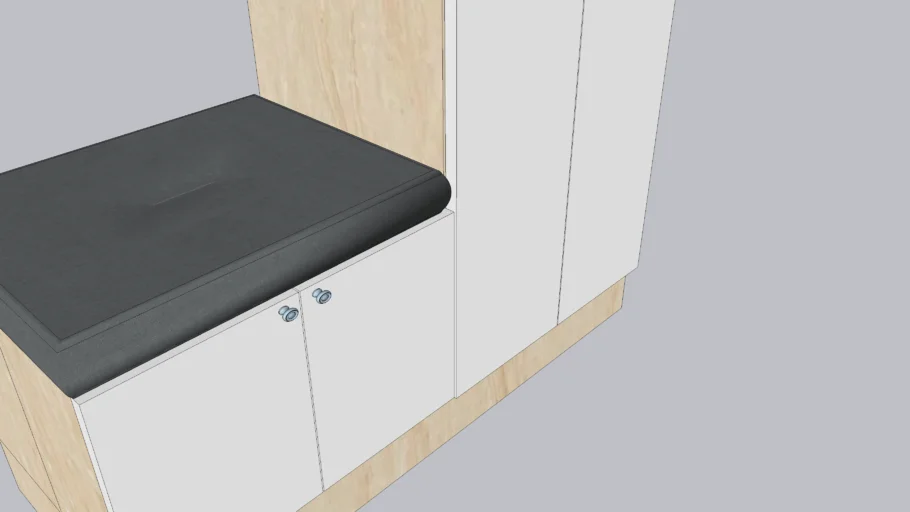 shoe rack with seater storage 