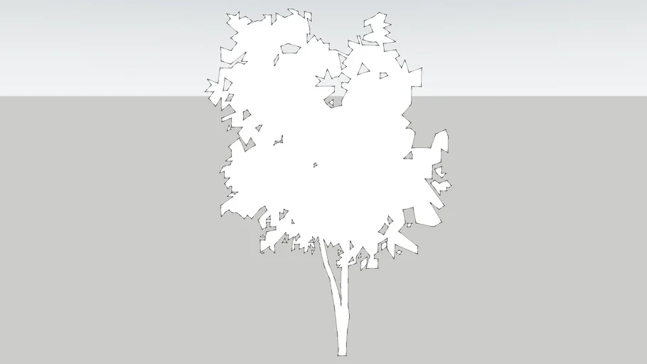 Simple 2D Tree | 3D Warehouse