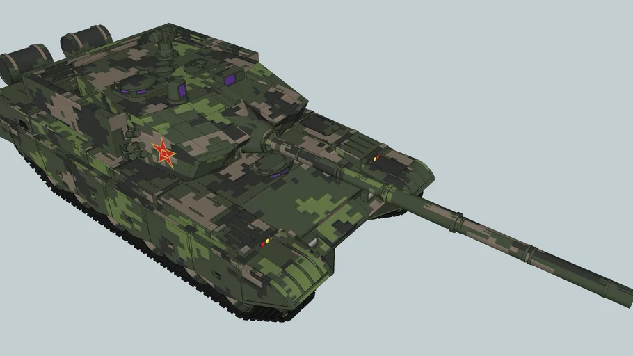 中国人民解放军99式主战坦克改进型 ZTZ-99A2 PLA type 99 battle tank modified 
