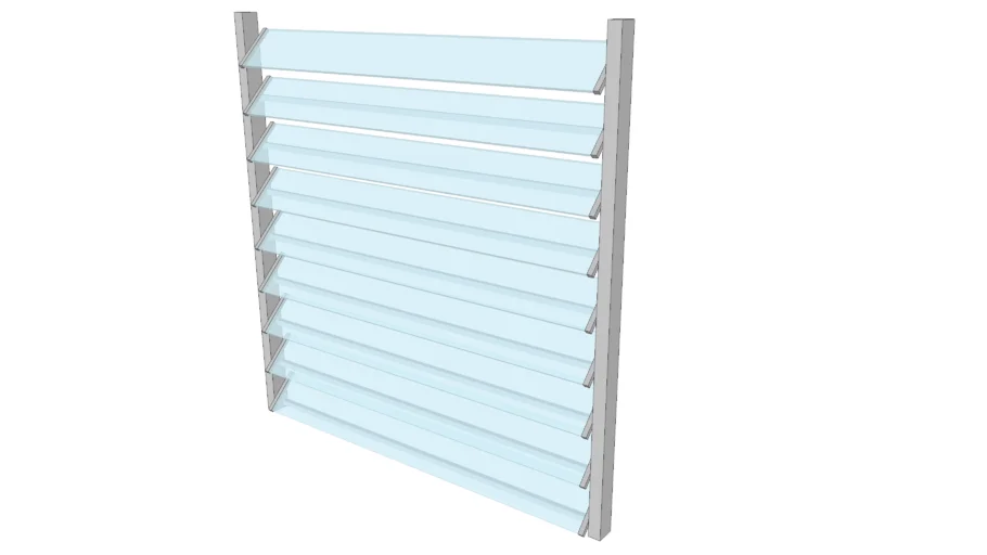 Single Jalousie Window