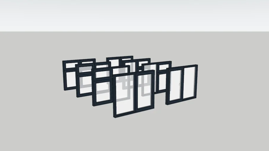 Origin 2 Panel Casement Windows 1010 x 1190