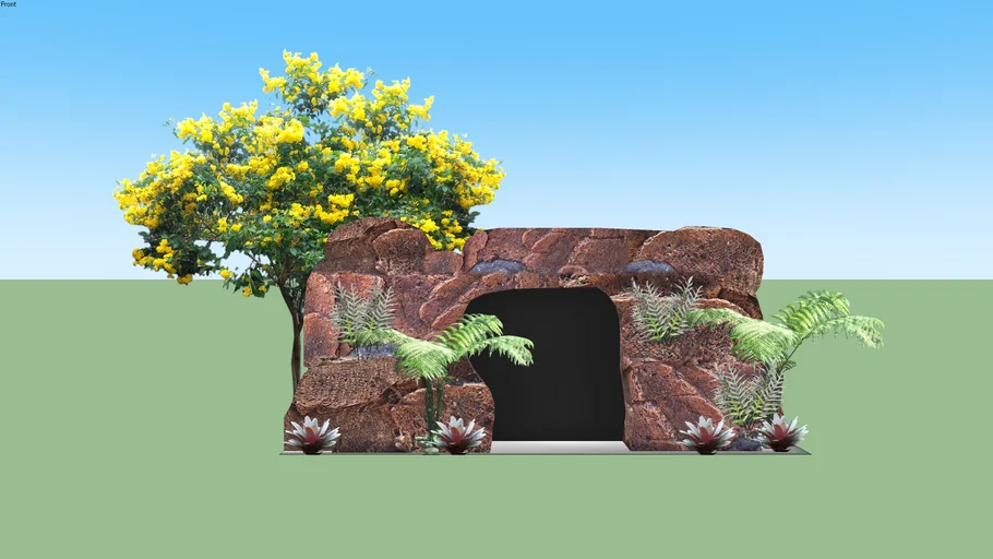 Stone Waterfalls Relief Tebing