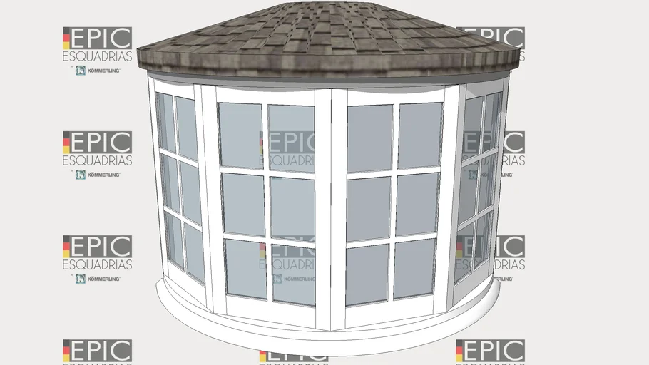 JANELA CIRCULAR/INVERNO 280x160 EPIC PVC