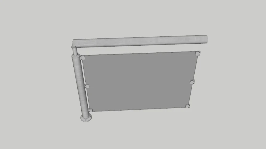 Garde-corps aluminium et verre